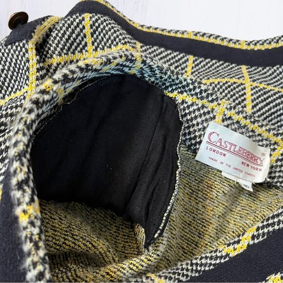 80s Vintage Castleberry London New York tweed blazer coat - Picture 6 of 10